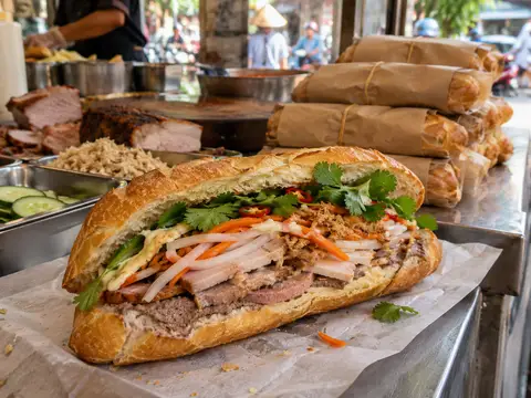 Illustration of Banh Mi Huynh Hoa