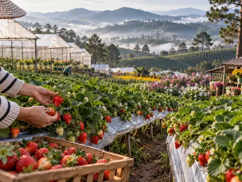 Illustration of Cau Dat Farm Experience / Family Strawberry Gardens