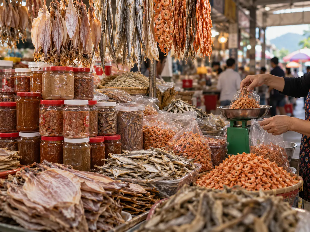 Illustration of Han Market Local Food Specialties