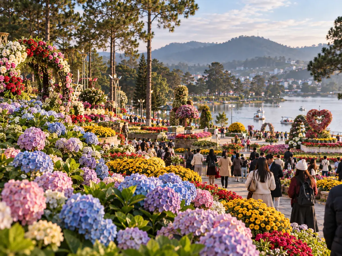 Illustration of Da Lat Flower Festival 2026