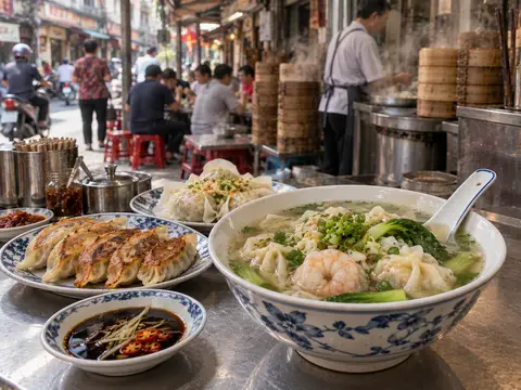 Illustration of Ha Ton Quyen Dumpling Street