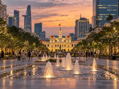 Illustration of Nguyen Hue Walking Street