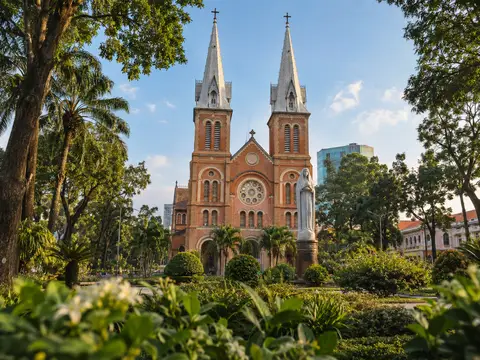 Illustration of Notre-Dame Cathedral of Saigon