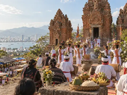 Illustration of Ponagar Tower Festival