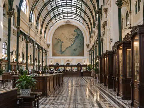 Illustration of Saigon Central Post Office