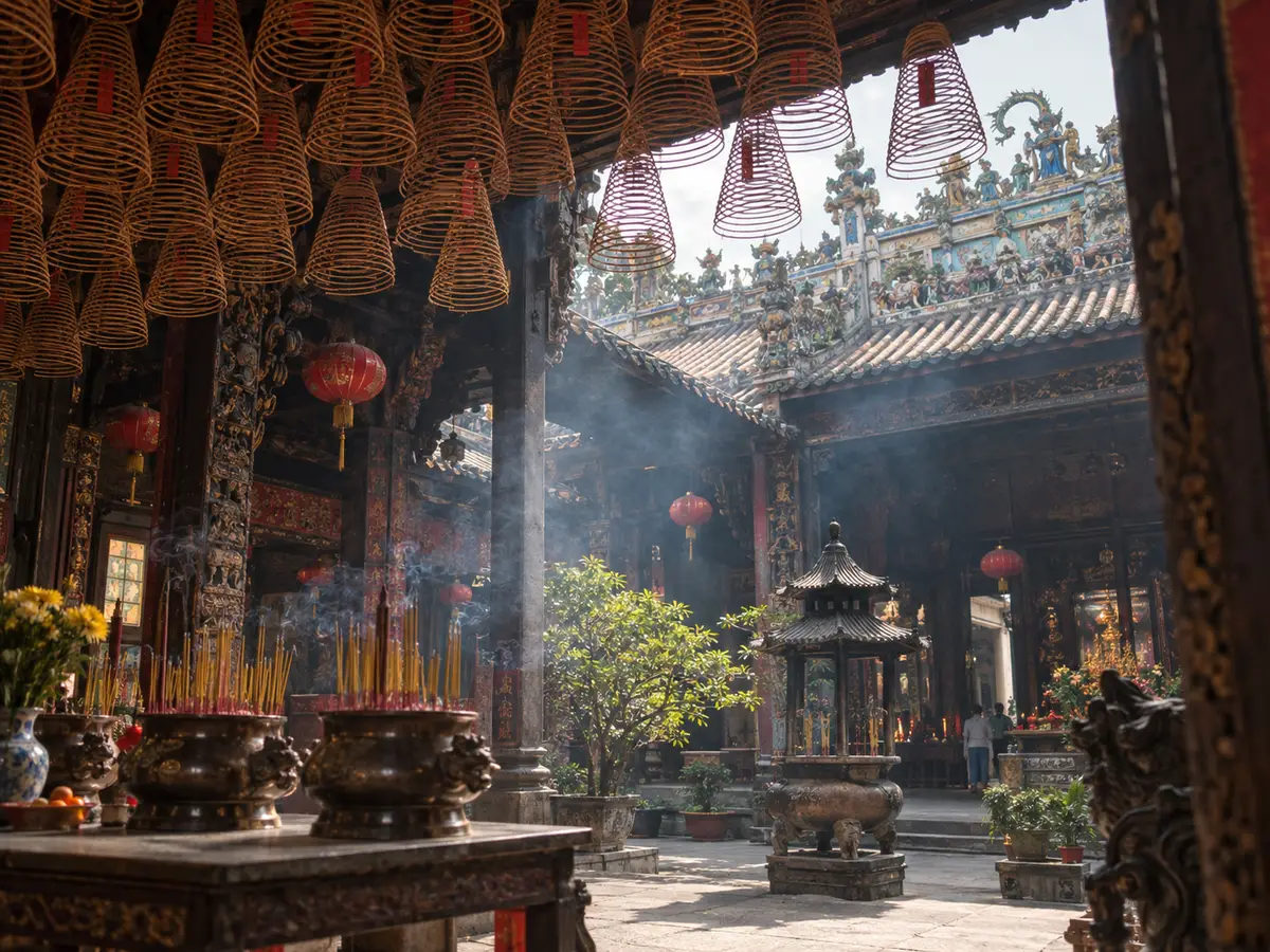 Illustration of Thien Hau Temple
