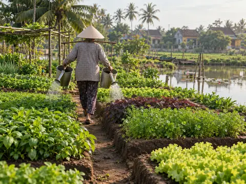 Illustration of Tra Que Vegetable Village
